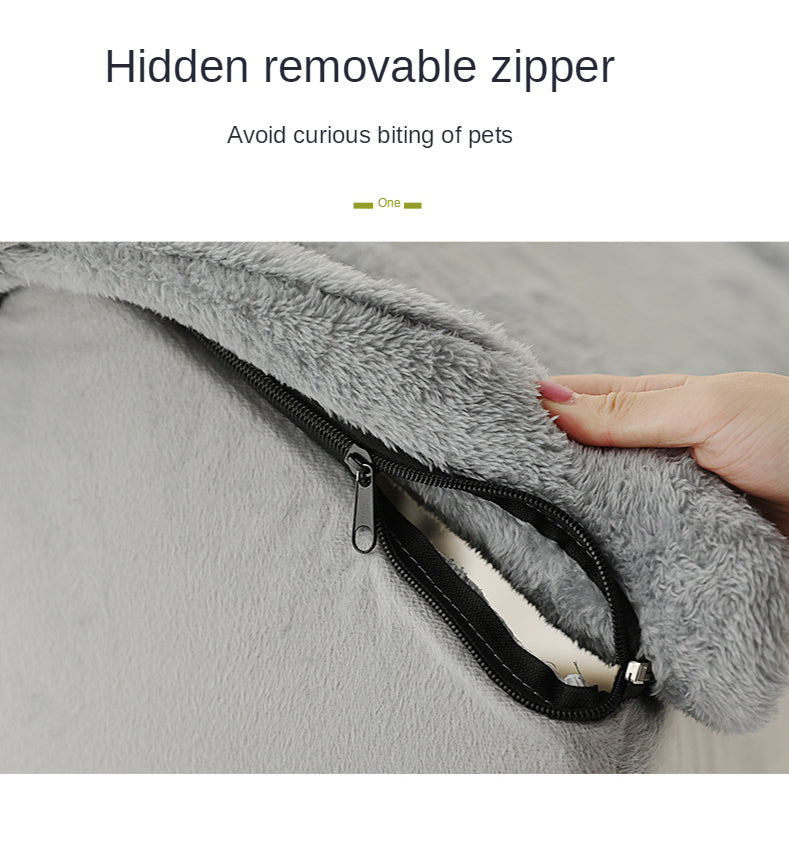 Foldable Puppy House With Mat Little Bed