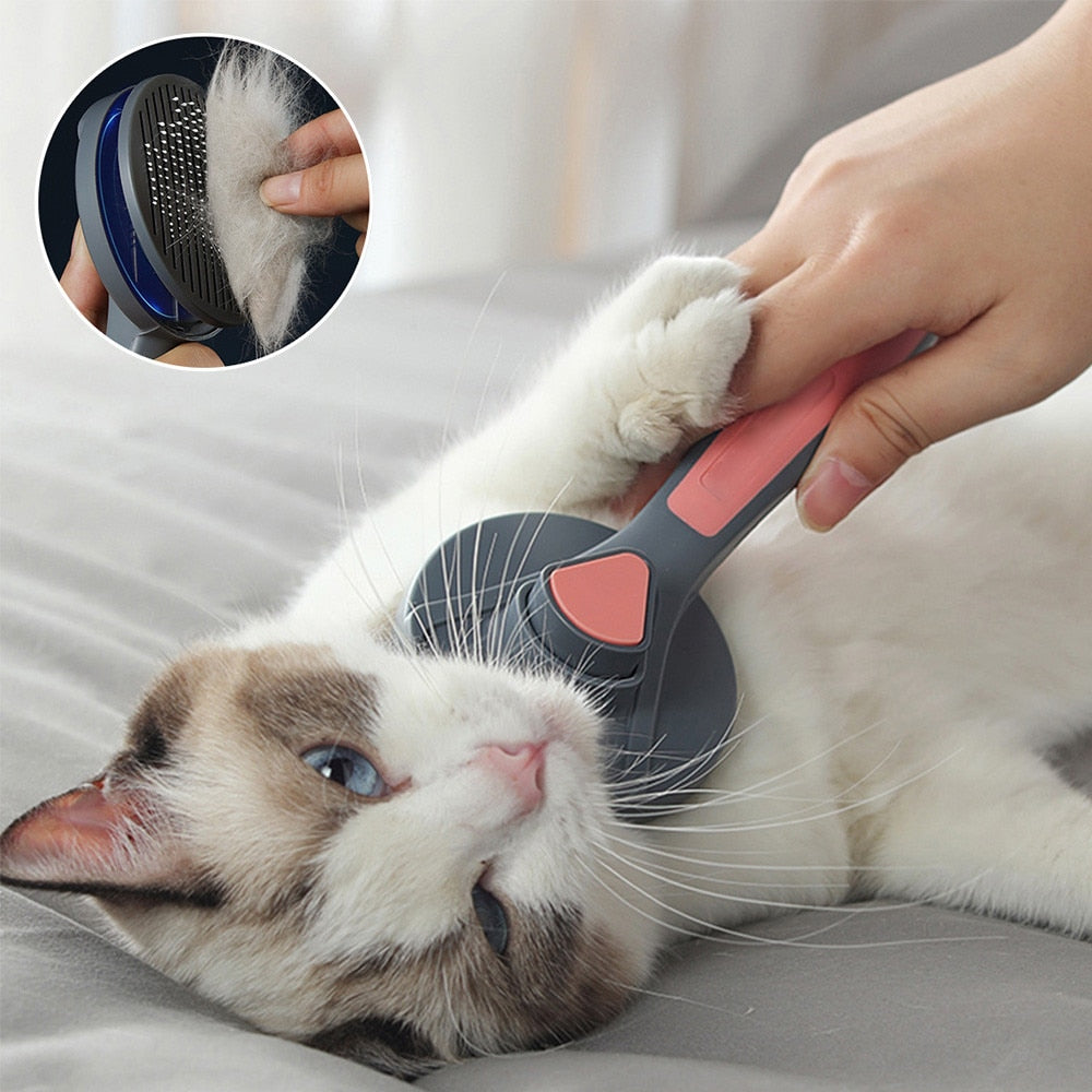 Pet Comb Grooming Toll Automatic Hair Brush Remover Pet Grooming