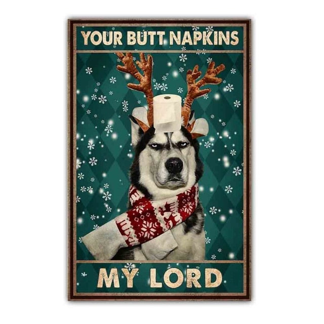 Retro art animal canvas painting