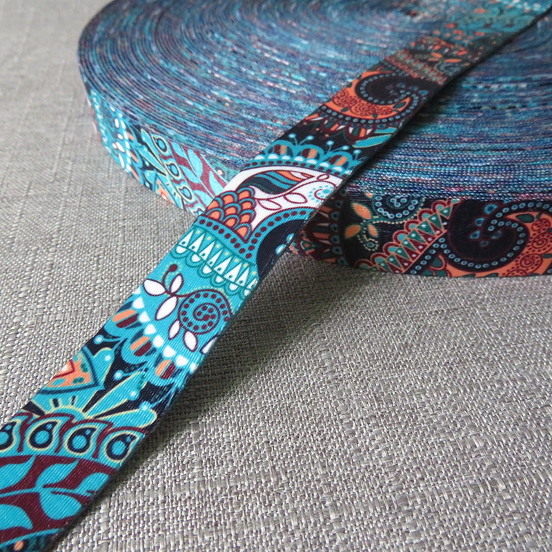 Printed Webbing Ribbon Luggage Belt Strap Dog Leash Rope
