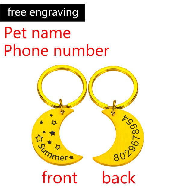 Collar Pet ID Tag Engraved Pet ID