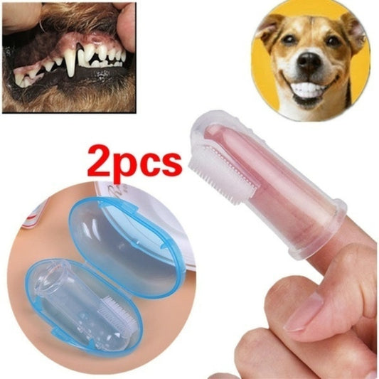 Soft Silicone  Pet Finger Toothbrush
