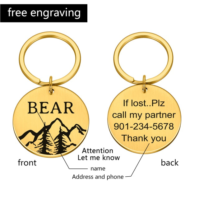 Customized Anti-lost Engraved Pet ID