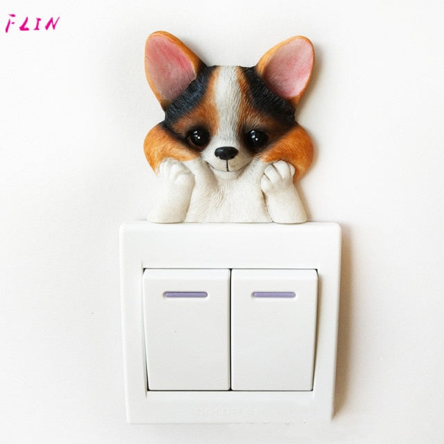 Pet Resin Switch 3D Wall Sticker