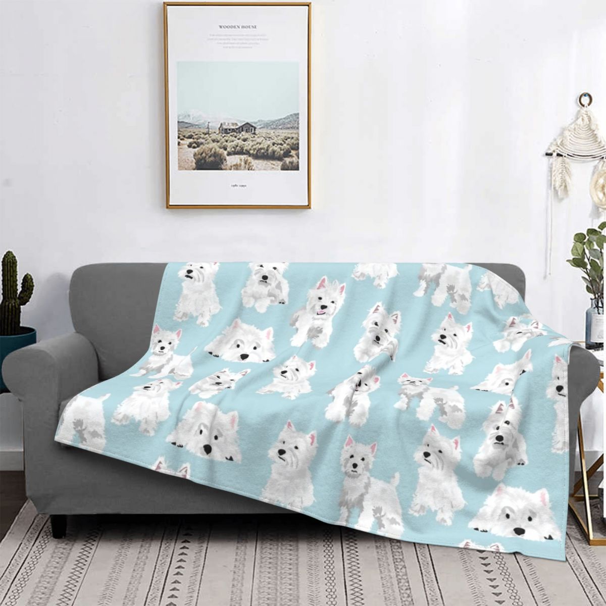 Westie Cute Puppy Blankets West Highland