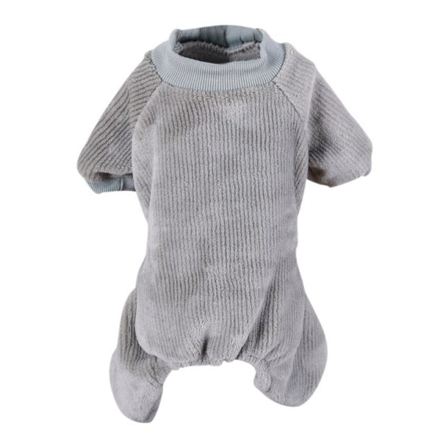 Soft Warm Pet Jumpsuits Pajamas Fleece Outfits