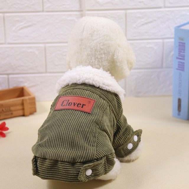 Jacket Dog Clothes Outfits Cartoon Coat