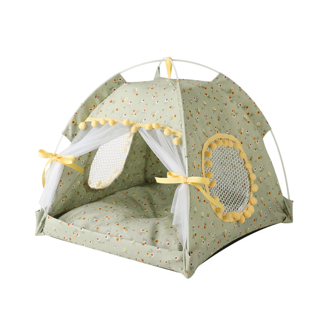 Dog Tent Portable Cute Pattern House