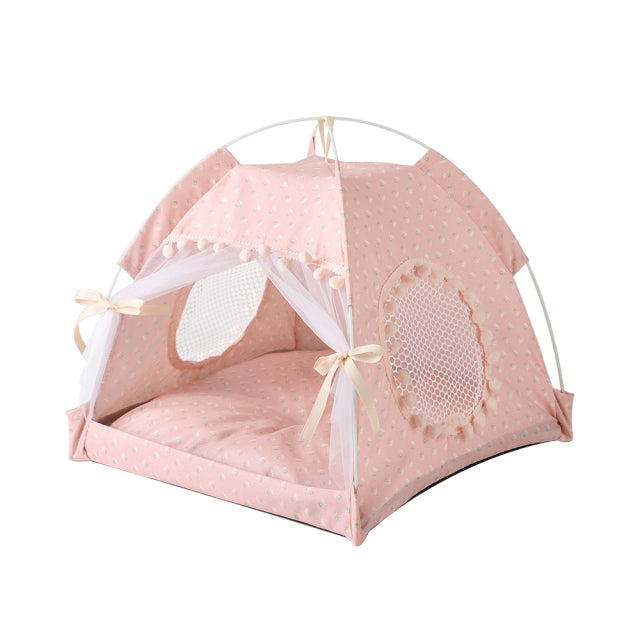 Dog Tent Portable Cute Pattern House