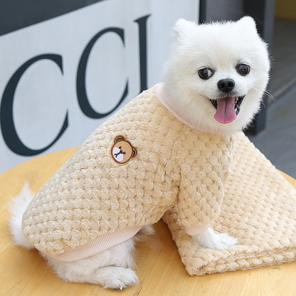 Super Cute Winter Warm Pink Small Dog Clothes