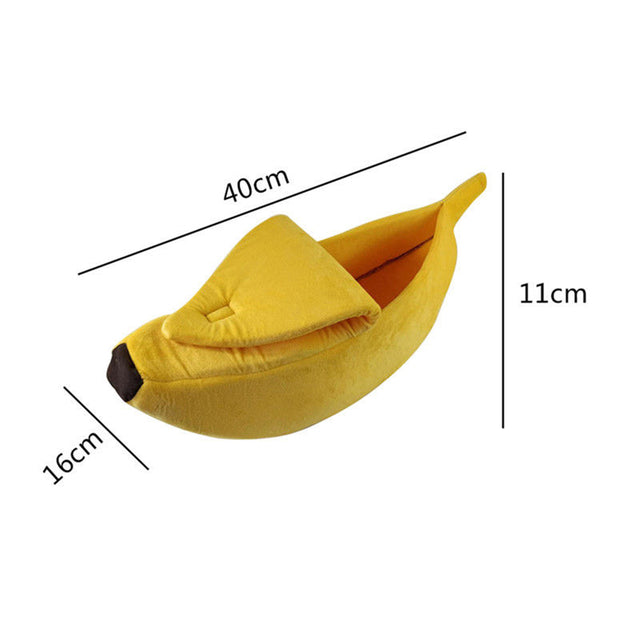 Funny Banana Shape Bed House Dog Cushion