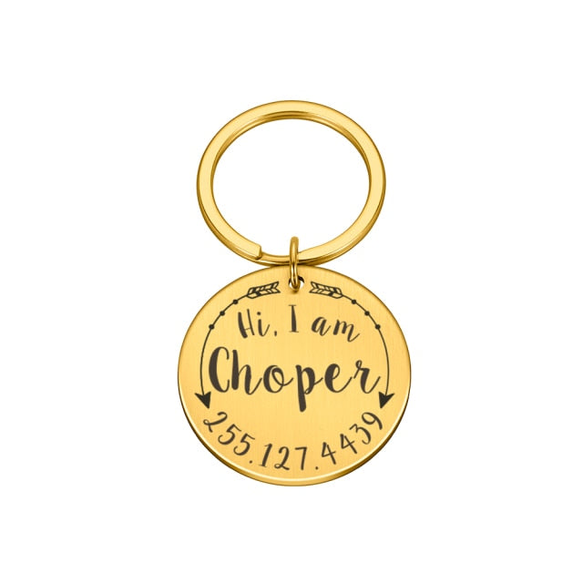 Personalized Dog Plate Address ID Tags