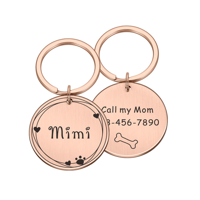 Free Engraved Pet Dog ID Tag Personalized