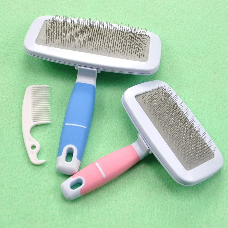 Pet Needle Combs With Non-Slip Handle Pet Grooming