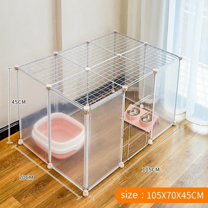 Portable Pet Playpen DIY Kennel Small Animals Metal Wire Crate Kennel
