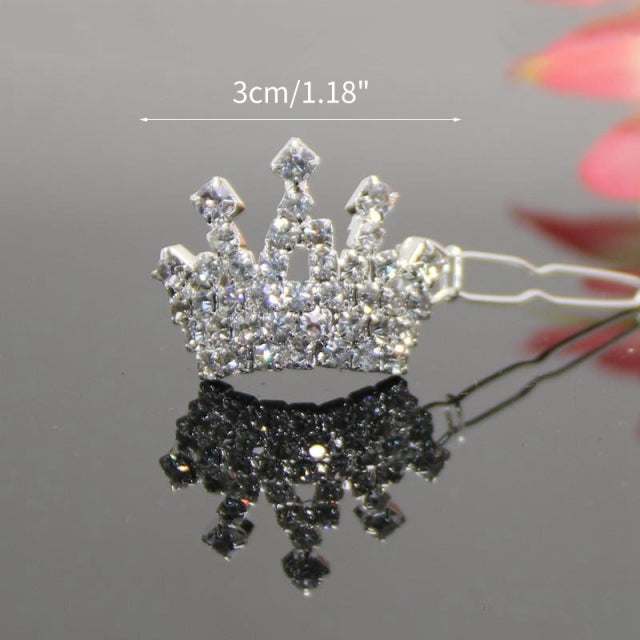 Puppy Dog Hair Clip Crown Bow Pet Hairpins