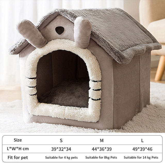 Bed Sleep House Warm Cave Dog Kennel