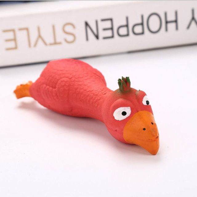 Latex Chicken Shape Pet Toys