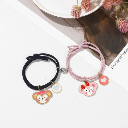 Magnet Couple Bracelet Cute Dog Pendant