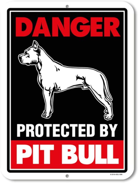 Warning Protected Dog Beware Poster