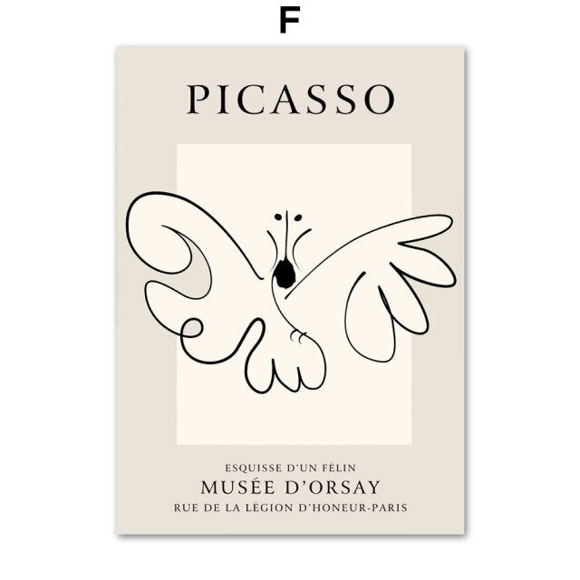 Dog Wall Art Canvas Painting Nordic