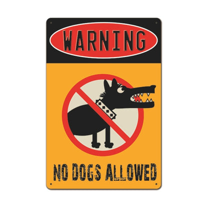 Beware of Dog Retro Tin Plates