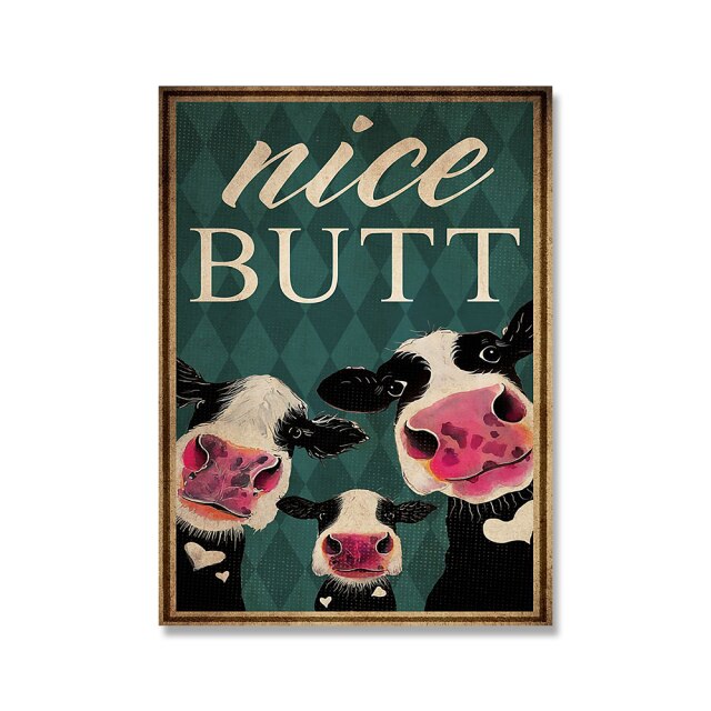 Dog Vintage Canvas Painting for Room