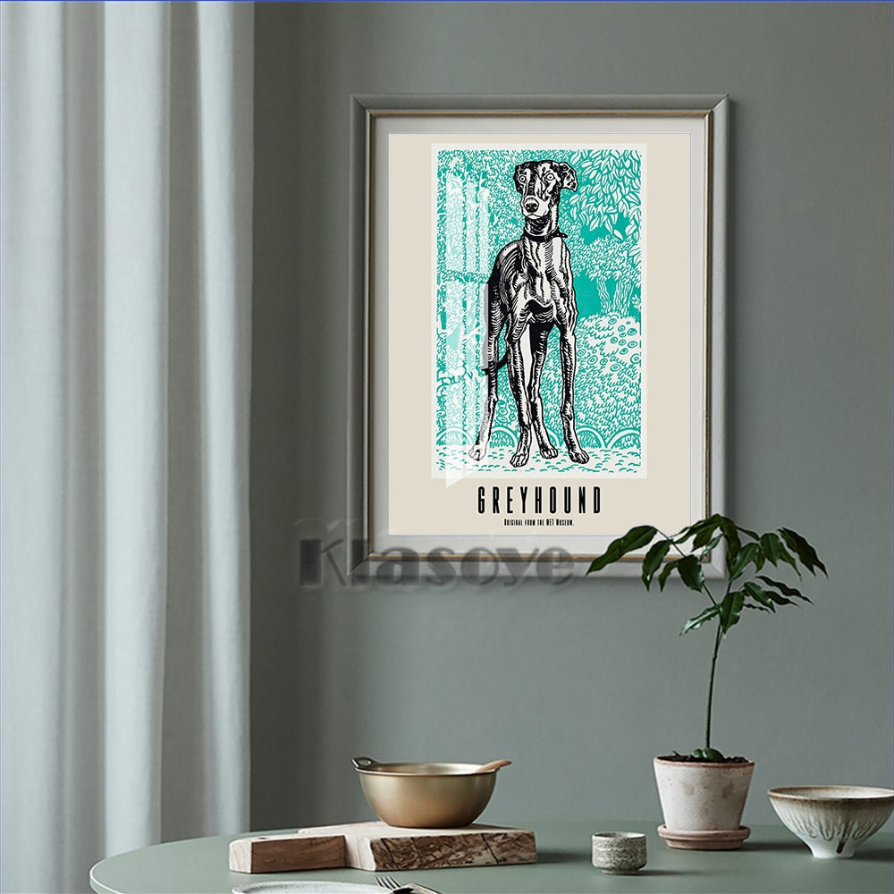 Canvas Painting Dog Lovers Home Decor