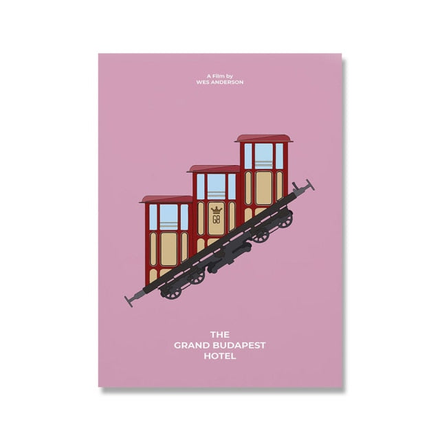 Vintage Movie Isle of Dogs Retro Poster Canvas