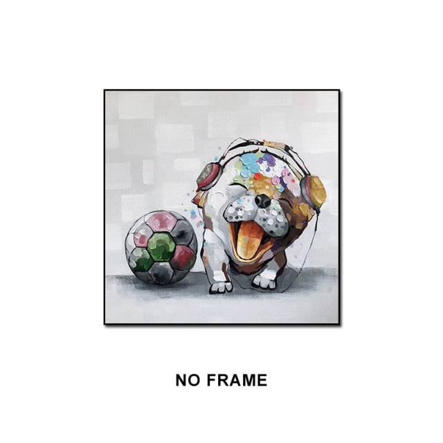 Funny Dogs Posters Custom Drunk Smoking