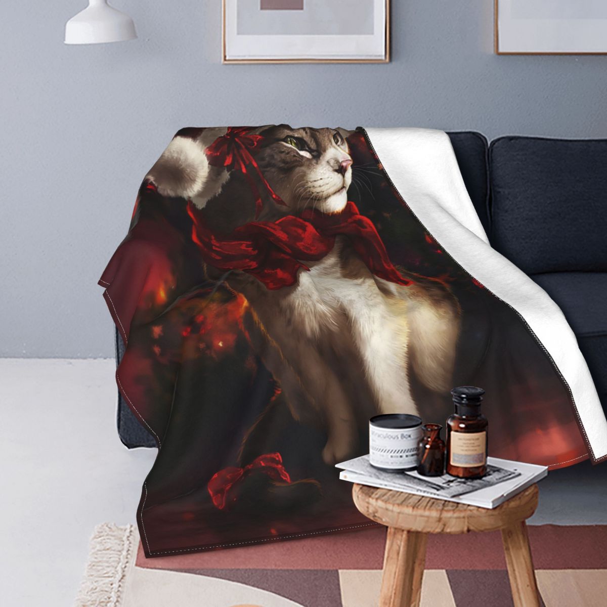 Merry Christmas Blanket Vintage