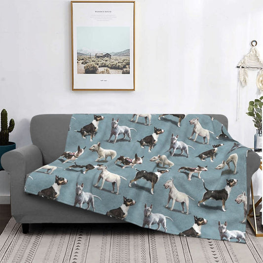 The Bull Terrier Dog Blanket Fleece