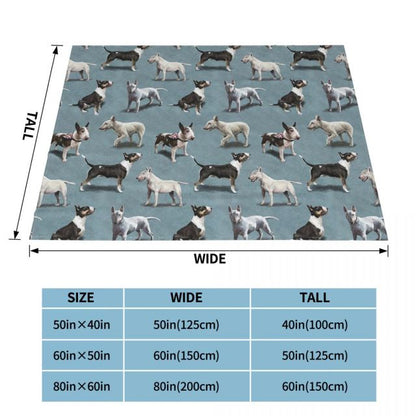 The Bull Terrier Dog Blanket Fleece