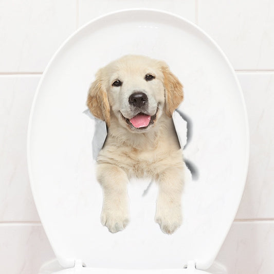 Cute Puppy sticking out tongue Wall Stickers