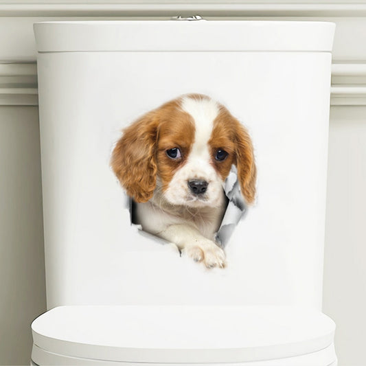 Cute puppy Wall Stickers for Bathroom