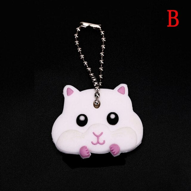 Silicone Key Ring Cap Head Cover