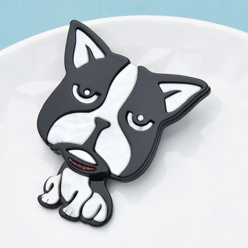 Big Head Dog Pet Brooch Pin