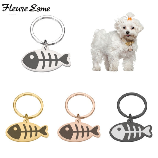 Lovely Customized Pet ID Tag Keychains for Dog