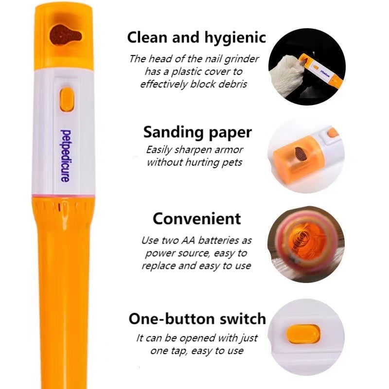Nail Clipper Polisher Electric Claw Sharpener Dog Finger Pet Grooming