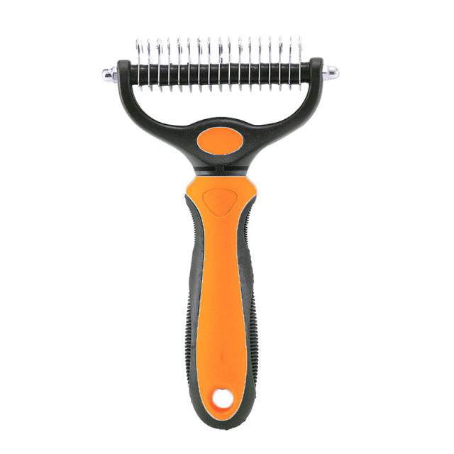 Double-sided  Dog Comb Brush Knot