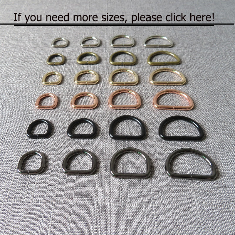 Rainbow Metal D Ring Buckle Straps
