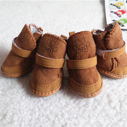 Winter Shoes For Small Dogs Warm Fleece