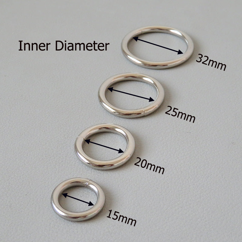 Metal O Ring Buckle For Backpack Straps Belt Dog Harness