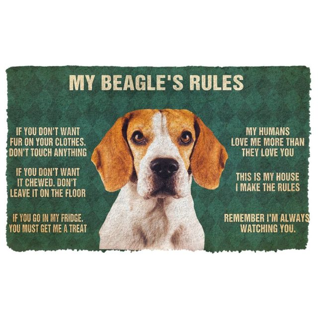 Please Remember Beagle Dog House Rules
