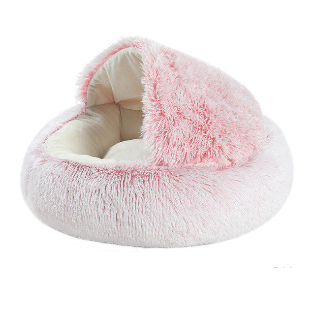 Long Plush Dog Bed Warm Sleeping Bag Sofa Cushion Nest