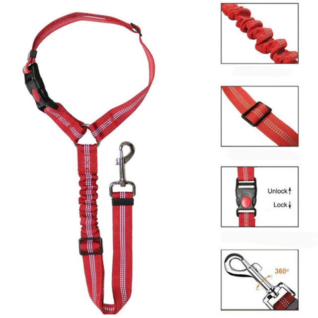 Adjustable Pet Car Seat Belt Restraint