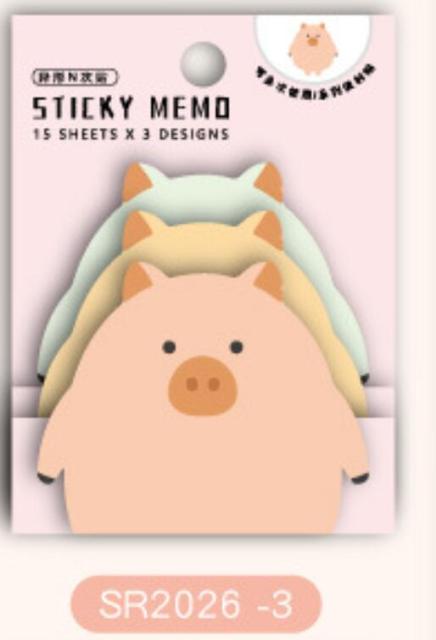 3 Layers Dog Memo Pad Sticky Notes