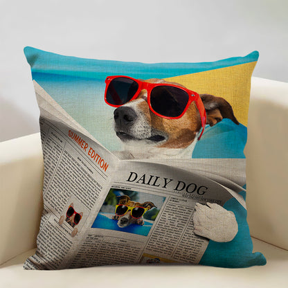 Dog Design Home Sofa Decorative Pillow Cover