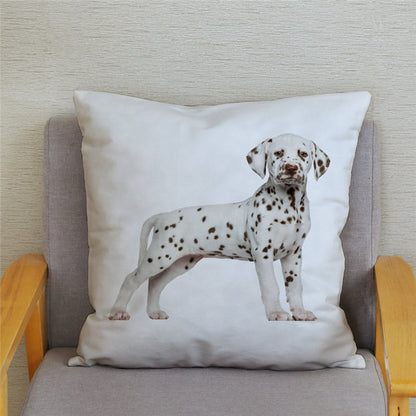 Dog Print Cushion Super Soft Plush Pillow Covers