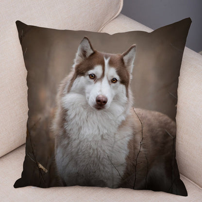 Husky Pillowcase Decor Dog Printed Super Soft